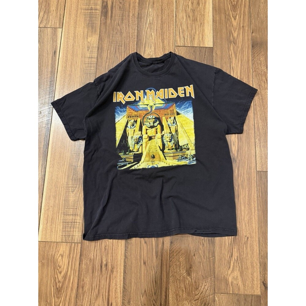 Vintage 2004 Iron Maiden World Slavery Tour 84-85 T-shirt Heavy Metal Band Tee L